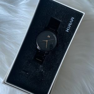 MVMT Black and gold watch